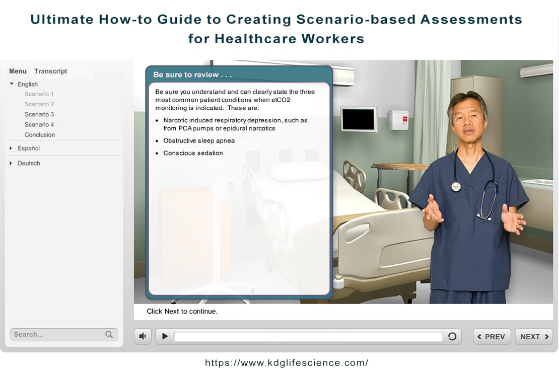 Scenario-based eLearning in healthcare